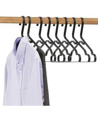  קולבים לבגדים - סט 8, שחור Brabantia + הנחה 10% לנרשמים לניוזלטר