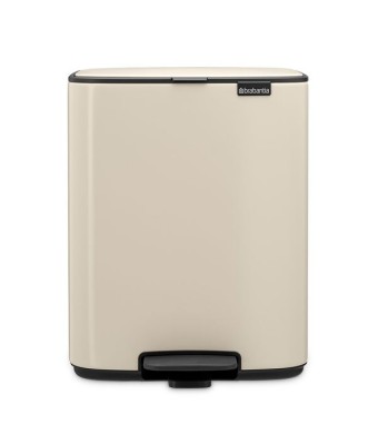 פח לשירותים BO פדל 12 ליטר, בז' עדין Brabantia + משלוח חינם + הנחה 10% לנרשמים לניוזלטר