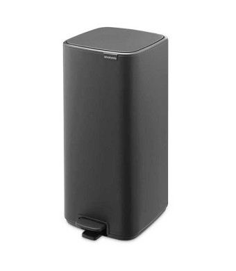 פח אשפה למטבח BO פדל 30 ליטר, אפור כהה מינרלי Brabantia + הנחה 10% לנרשמים לניוזלטר + משלוח חינם