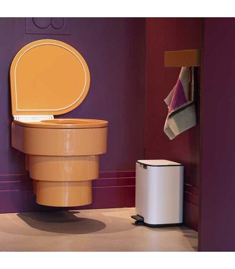 פח לשירותים BO פדל 7 ליטר, לבן Brabantia + משלוח חינם + הנחה 10% לנרשמים לניוזלטר