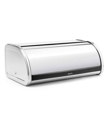 קופסת לחם גדולה, מבריק - מכסה מתגלגל Brabantia + הנחה 10% לנרשמים לניוזלטר