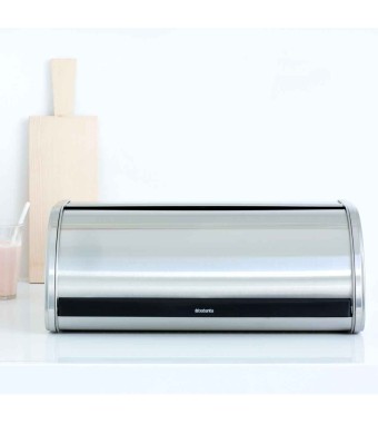 קופסת לחם גדולה, מט - מכסה מתגלגל Brabantia + הנחה 10% לנרשמים לניוזלטר