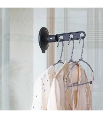 מתלה ואקום לקולבים, שחור Brabantia + הנחה 10% לנרשמים לניוזלטר