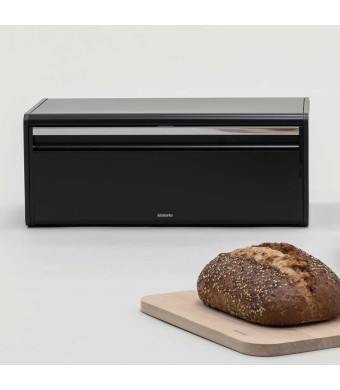 קופסת לחם מרובעת, שחור מט Brabantia + הנחה 10% לנרשמים לניוזלטר