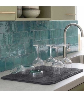 משטח מיקרופייבר לייבוש כלים - אפור כהה Brabantia - עכשיו במבצע 40% הנחה SALE