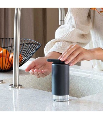 דיספנסר לסבון ידיים אפור כהה מינרלי SinkStyle ברבנטיה + הנחה 10% לנרשמים לניוזלטר