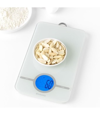 משקל מטבח דיגיטלי +Tasty אפור בהיר Brabantia + עכשיו במבצע ​​​25% הנחת פסח SALE