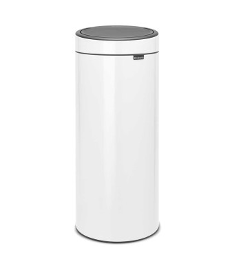 פח טאץ 30 ליטר לבן Brabantia + משלוח חינם + הנחה 10% לנרשמים לניוזלטר