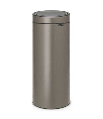 פח טאץ 30 ליטר פלטינום Brabantia + משלוח חינם + הנחה 10% לנרשמים לניוזלטר