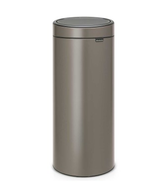 פח טאץ 30 ליטר פלטינום Brabantia + משלוח חינם + הנחה 10% לנרשמים לניוזלטר