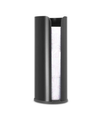 דיספנסר לגלילי נייר טואלט שחור מט Brabantia - ReNew + הנחה 10% לנרשמים לניוזלטר 