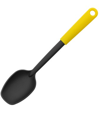כף הגשה, ניילון שחור נון-סטיק, ידית צהובה מסדרת Tasty Colours ברבנטיה + עד 25% הנחת כמות על המגוון