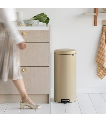 פח פדל 30 ליטר זהוב מינרלי Brabantia - NewIcon  + הנחה 10% לנרשמים לניוזלטר