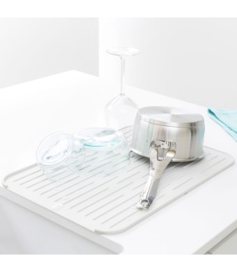 משטח לייבוש כלים סיליקון - אפור בהיר Brabantia - הנחה 10% לנרשמים לניוזלטר 