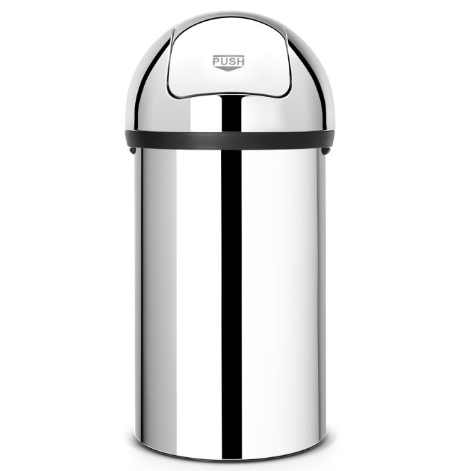 פח אשפה פוש בין 60 ליטר מבריק Brabantia + משלוח חינם + הנחה 10% לנרשמים לניוזלטר