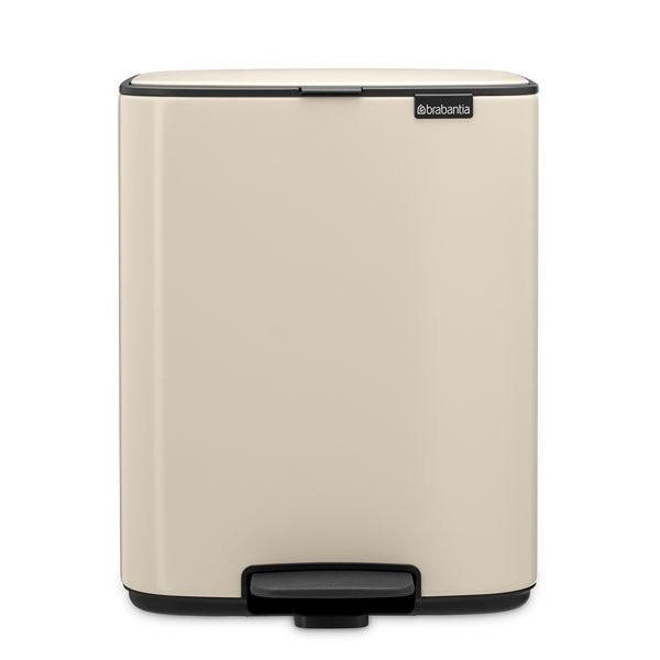 פח לשירותים BO פדל 12 ליטר, בז' עדין Brabantia + משלוח חינם + הנחה 10% לנרשמים לניוזלטר
