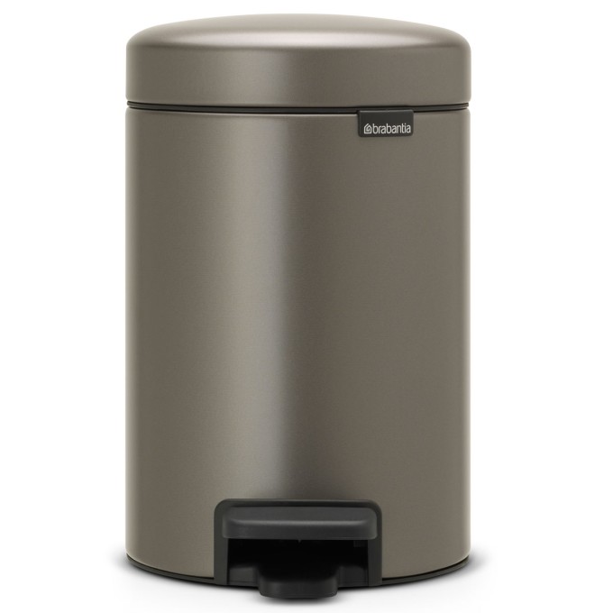 פח פדל 3 ליטר פלטינום Brabantia - NewIcon + הנחה 10% לנרשמים לניוזלטר