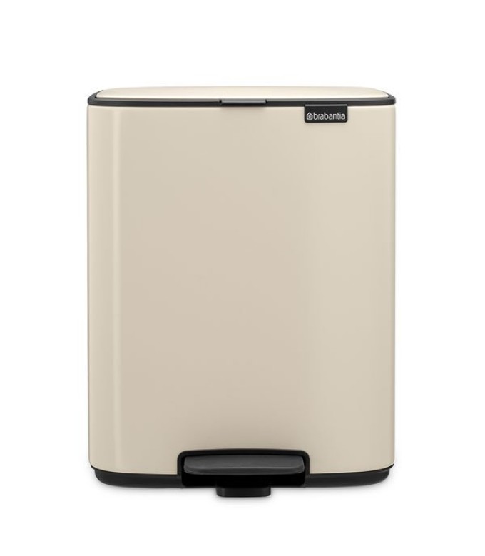 פח לשירותים BO פדל 12 ליטר, בז' עדין Brabantia + משלוח חינם + הנחה 10% לנרשמים לניוזלטר