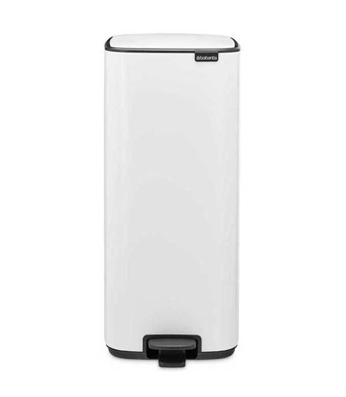 פח אשפה למטבח BO פדל 30 ליטר, לבן Brabantia + הנחה 10% לנרשמים לניוזלטר + משלוח חינם