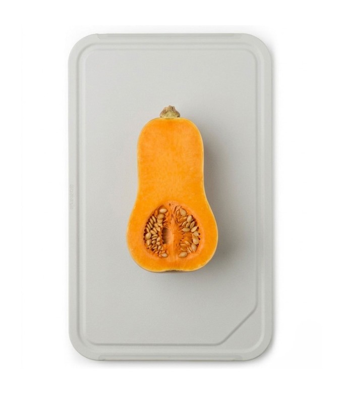 קרש חיתוך גדול עם מגש, אפור בהיר +Brabantia - Tasty + הנחה 10% לנרשמים לניוזלטר