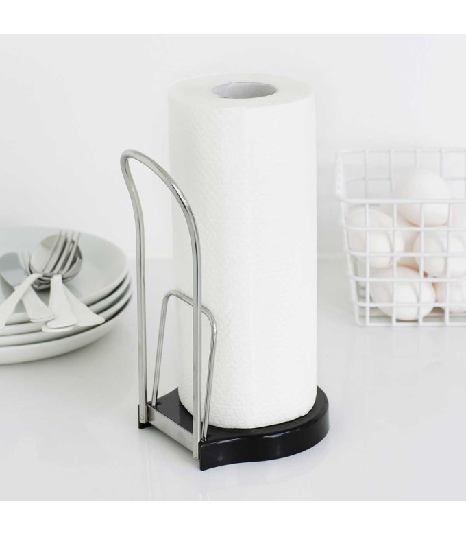 מתקן לנייר מטבח עומד + מעצור Brabantia + הנחה 10% לנרשמים לניוזלטר