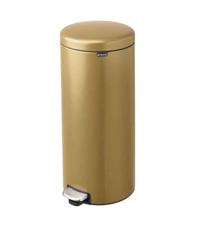 פח פדל 30 ליטר NewIcon זהב​ חם Brabantia + משלוח חינם + הנחה 10% לנרשמים לניוזלטר