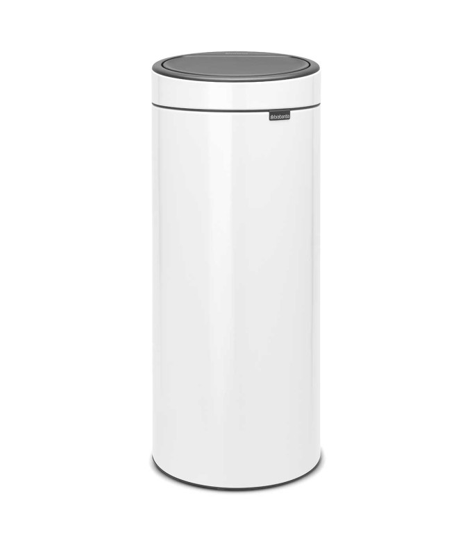 פח טאץ 30 ליטר לבן Brabantia + משלוח חינם + הנחה 10% לנרשמים לניוזלטר