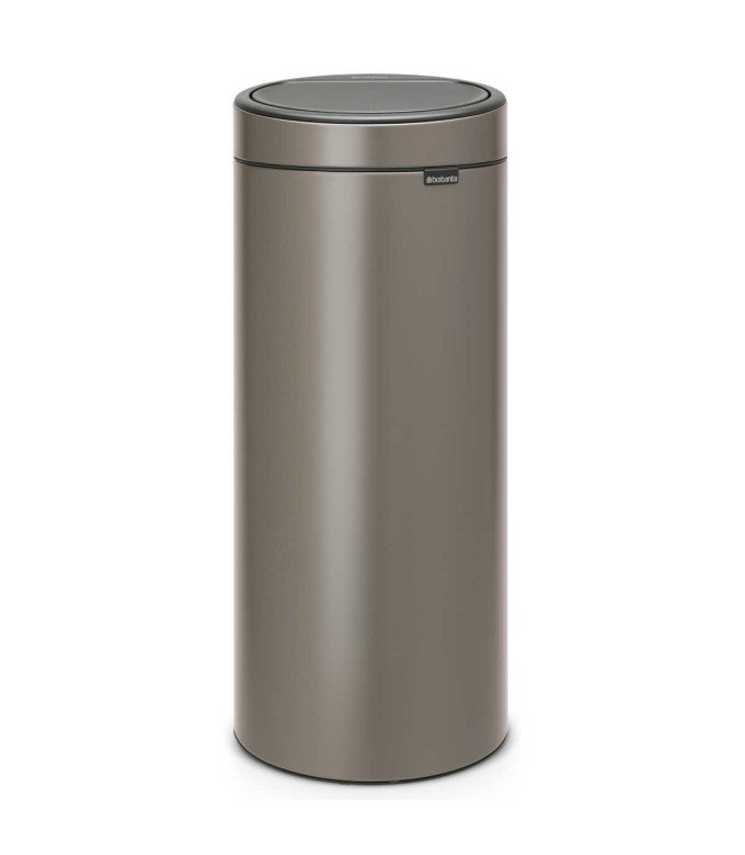 פח טאץ 30 ליטר פלטינום Brabantia + משלוח חינם + הנחה 10% לנרשמים לניוזלטר