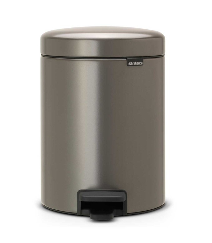 פח פדל 5 ליטר פלטינום Brabantia - NewIcon + הנחה 10% לנרשמים לניוזלטר + משלוח חינם