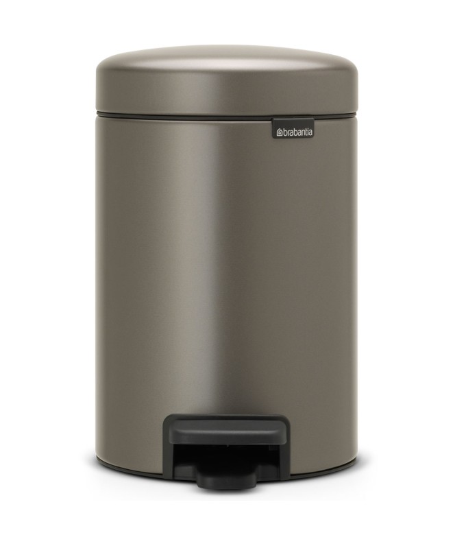 פח פדל 3 ליטר פלטינום Brabantia - NewIcon + הנחה 10% לנרשמים לניוזלטר