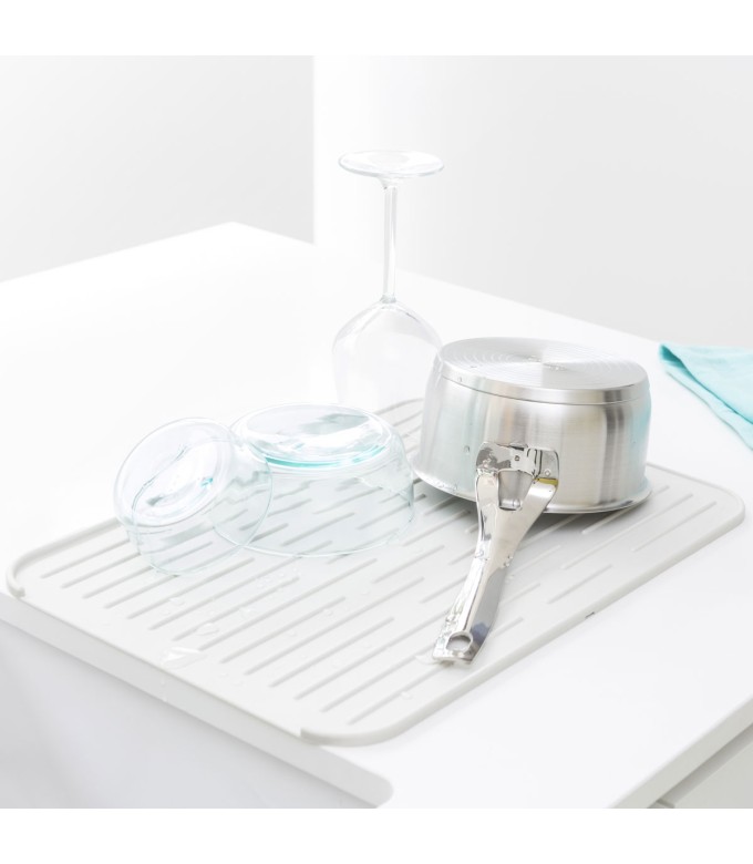 משטח לייבוש כלים סיליקון - אפור בהיר Brabantia - הנחה 10% לנרשמים לניוזלטר 