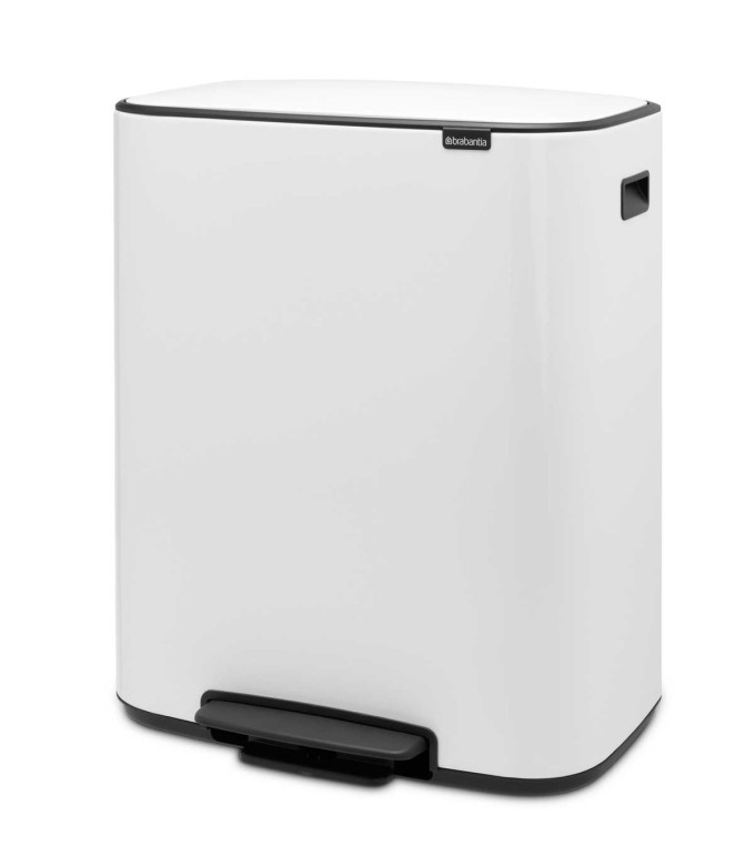 פח אשפה למטבח BO פדל 60 ליטר, לבן Brabantia + הנחה 10% לנרשמים לניוזלטר + משלוח חינם