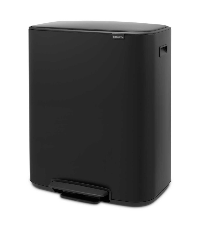 פח אשפה למטבח BO פדל 60 ליטר, שחור מט Brabantia + הנחה 10% לנרשמים לניוזלטר + משלוח חינם