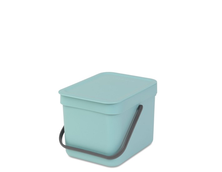 SORT & GO פח הפרדה 6 ליטר פלסטיק, מינט - Brabantia +הנחה 10% לנרשמים לניולזטר