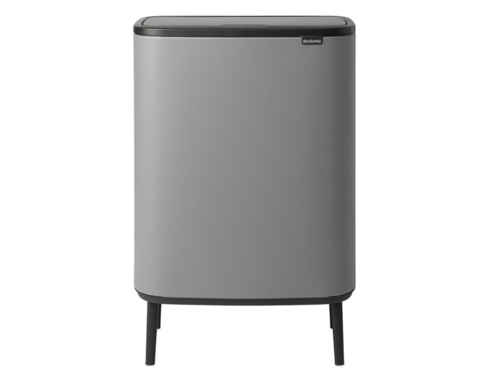 פח אשפה למטבח BO טאץ 60 ליטר, אפור בטון מינרלי Brabantia + הנחה 10% לנרשמים לניוזלטר + משלוח חינם