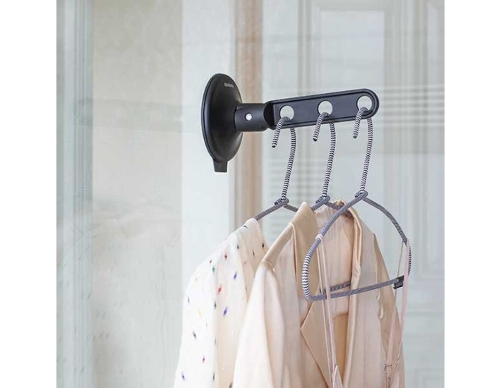 מתלה ואקום לקולבים, שחור Brabantia + הנחה 10% לנרשמים לניוזלטר