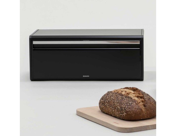 קופסת לחם מרובעת, שחור מט Brabantia + הנחה 10% לנרשמים לניוזלטר