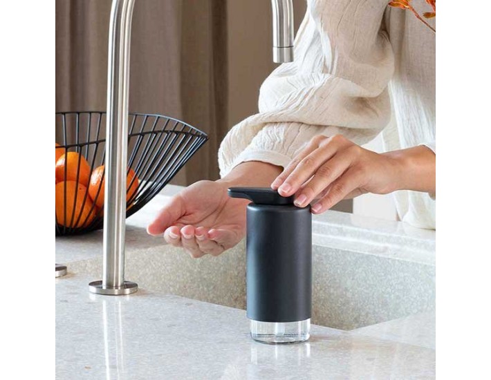 דיספנסר לסבון ידיים אפור כהה מינרלי SinkStyle ברבנטיה + הנחה 10% לנרשמים לניוזלטר