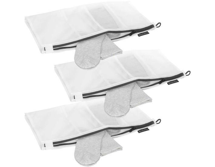 סט 3 שקיות רשת לכביסת גרביים, לבן Brabantia + הנחת כמות 50%