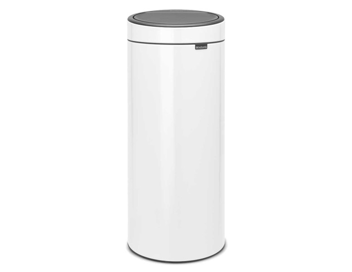 פח טאץ 30 ליטר לבן Brabantia + משלוח חינם + הנחה 10% לנרשמים לניוזלטר
