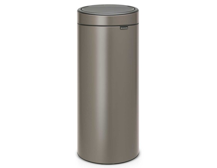 פח טאץ 30 ליטר פלטינום Brabantia + משלוח חינם + הנחה 10% לנרשמים לניוזלטר