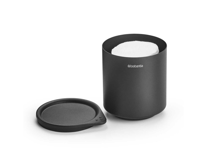 קופסת אחסון קטנה לאמבטיה, אפור כהה מינרלי MindSet ברבנטיה + הנחה 10% לנרשמים לניוזלטר