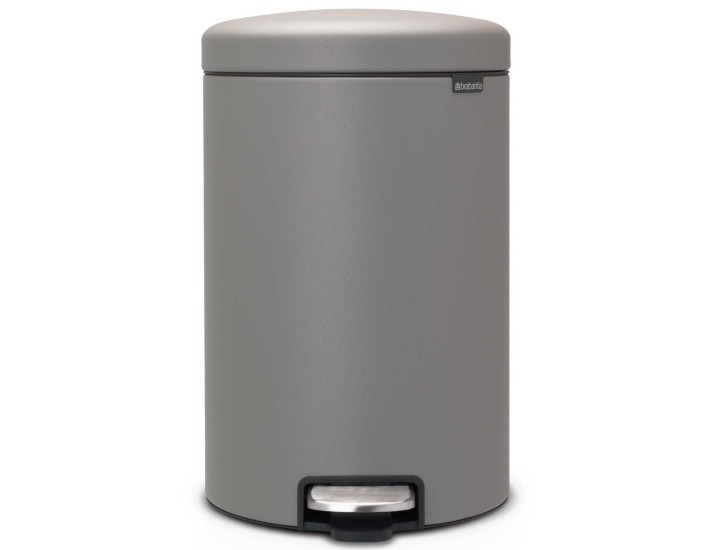פח פדל 20 ליטר אפור בטון מינרלי Brabantia - NewIcon + הנחה 10% לנרשמים לניוזלטר