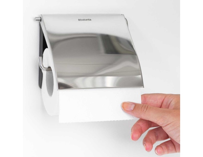 מתקן קיר לנייר טואלט מבריק Brabantia + הנחה 10% לנרשמים לניוזלטר