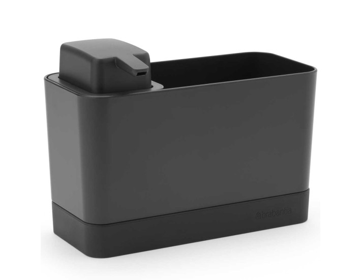 סט אורגנייזר לכיור ודיספנסר לסבון אפור כהה SinkSide ברבנטיה + הנחה 10% לנרשמים לניוזלטר