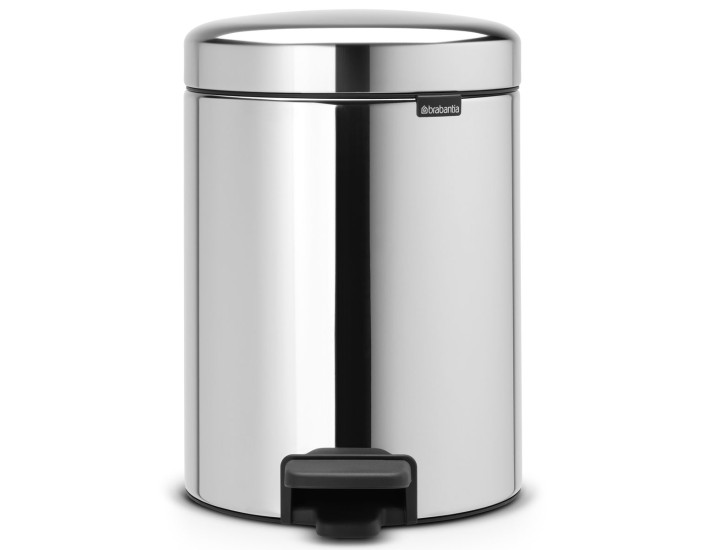 פח פדל 5 ליטר NewIcon מבריק - Brabantia + משלוח חינם + הנחה 10% לנרשמים לניוזלטר