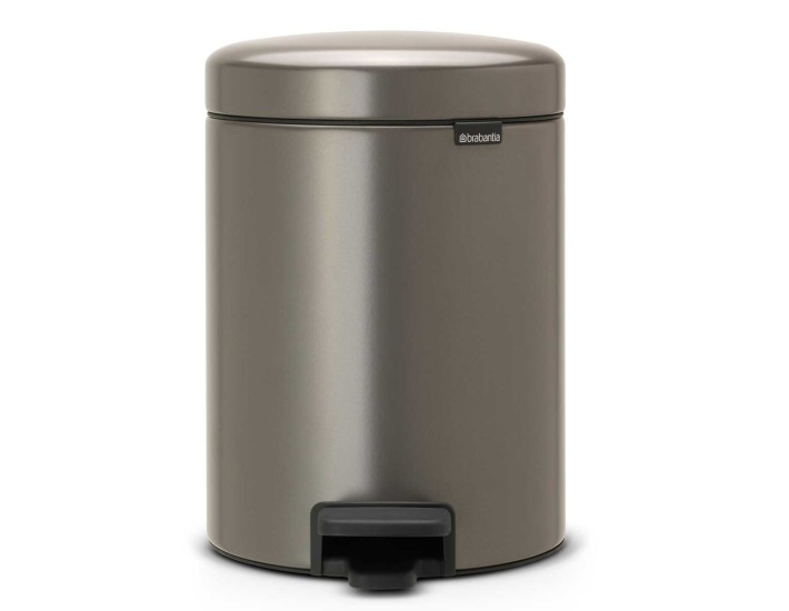 פח פדל 5 ליטר פלטינום Brabantia - NewIcon + הנחה 10% לנרשמים לניוזלטר + משלוח חינם