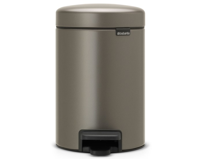 פח פדל 3 ליטר פלטינום Brabantia - NewIcon + הנחה 10% לנרשמים לניוזלטר