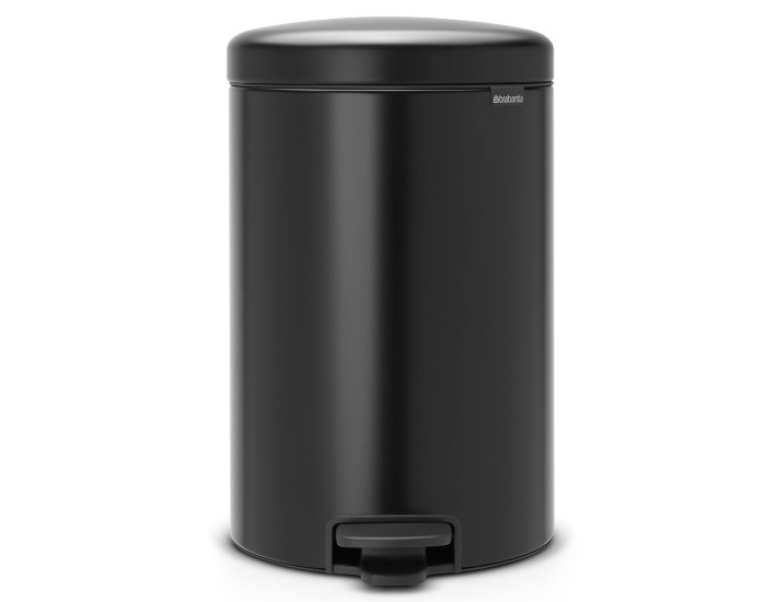 פח פדל 20 ליטר שחור מט  Brabantia - NewIcon + משלוח חינם + הנחה 10% לנרשמים לניוזלטר
