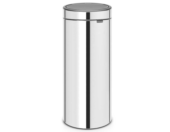 פח טאץ 30 ליטר מבריק Brabantia + משלוח חינם + הנחה 10% לנרשמים לניוזלטר